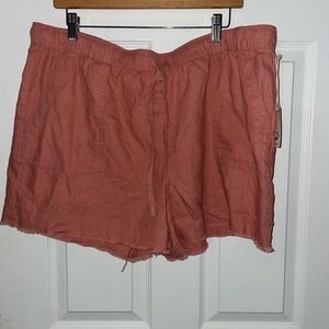 a.n.a XL NWT Terracotta Drawstring Shorts with Pockets
